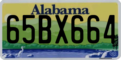 AL license plate 65BX664