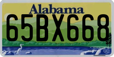 AL license plate 65BX668