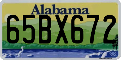 AL license plate 65BX672