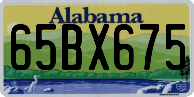 AL license plate 65BX675