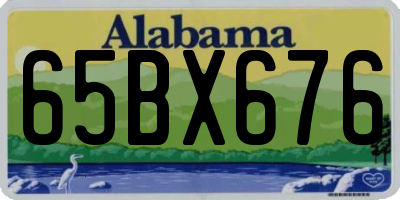 AL license plate 65BX676