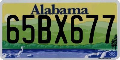 AL license plate 65BX677