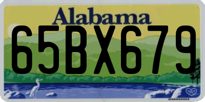 AL license plate 65BX679
