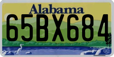 AL license plate 65BX684