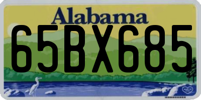 AL license plate 65BX685