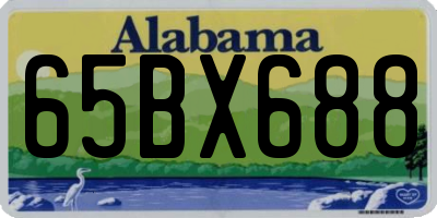 AL license plate 65BX688