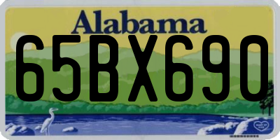 AL license plate 65BX690