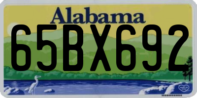 AL license plate 65BX692