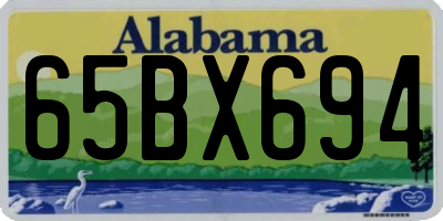 AL license plate 65BX694