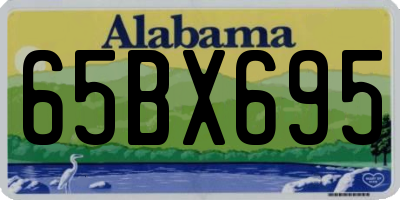 AL license plate 65BX695