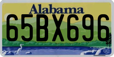 AL license plate 65BX696