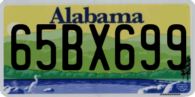AL license plate 65BX699