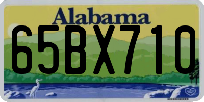 AL license plate 65BX710