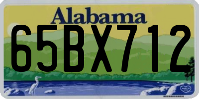 AL license plate 65BX712