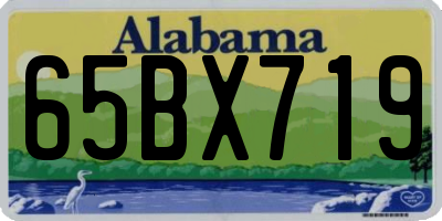 AL license plate 65BX719