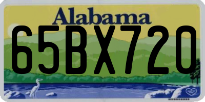 AL license plate 65BX720