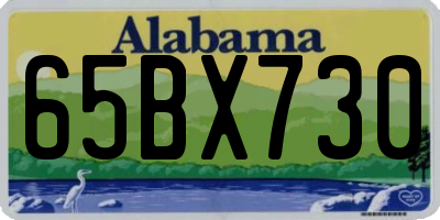 AL license plate 65BX730