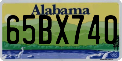 AL license plate 65BX740