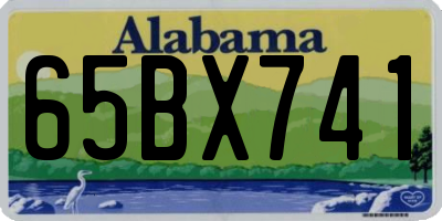 AL license plate 65BX741