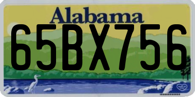 AL license plate 65BX756