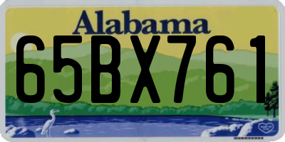 AL license plate 65BX761