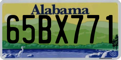 AL license plate 65BX771