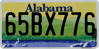 AL license plate 65BX776