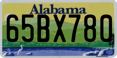 AL license plate 65BX780