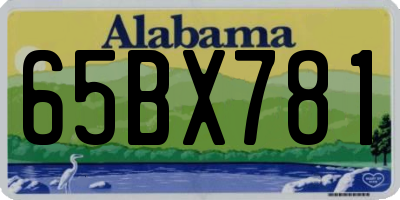 AL license plate 65BX781