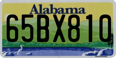 AL license plate 65BX810