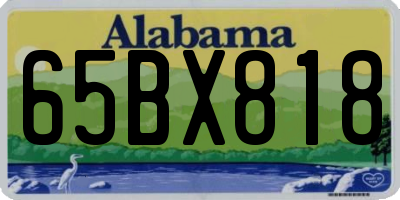 AL license plate 65BX818