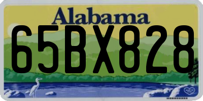 AL license plate 65BX828