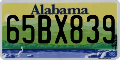 AL license plate 65BX839