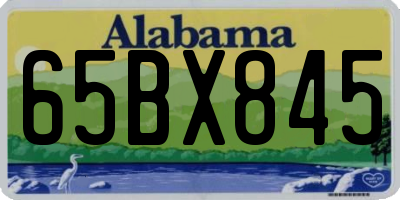 AL license plate 65BX845