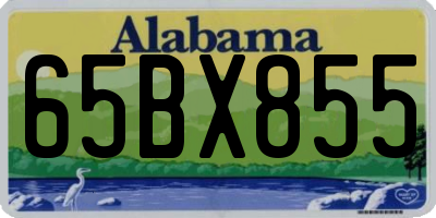 AL license plate 65BX855