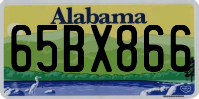AL license plate 65BX866