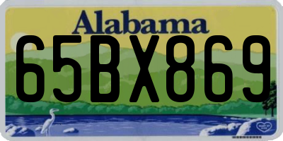 AL license plate 65BX869