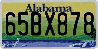 AL license plate 65BX878