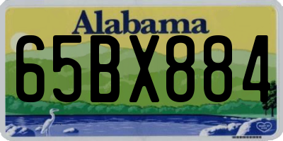 AL license plate 65BX884