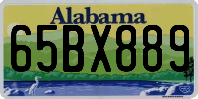 AL license plate 65BX889