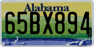 AL license plate 65BX894