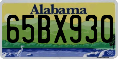 AL license plate 65BX930