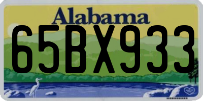 AL license plate 65BX933
