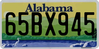 AL license plate 65BX945
