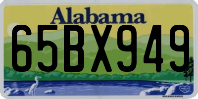 AL license plate 65BX949