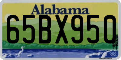 AL license plate 65BX950