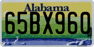 AL license plate 65BX960