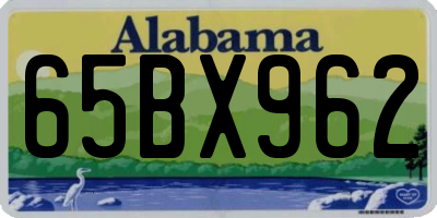 AL license plate 65BX962