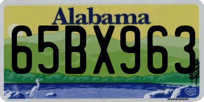 AL license plate 65BX963