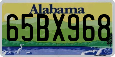 AL license plate 65BX968